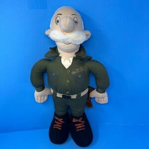 General Halftrack Plush Doll 17 Inch Green Soldier Stuffed Vtg 80's 90's Toy